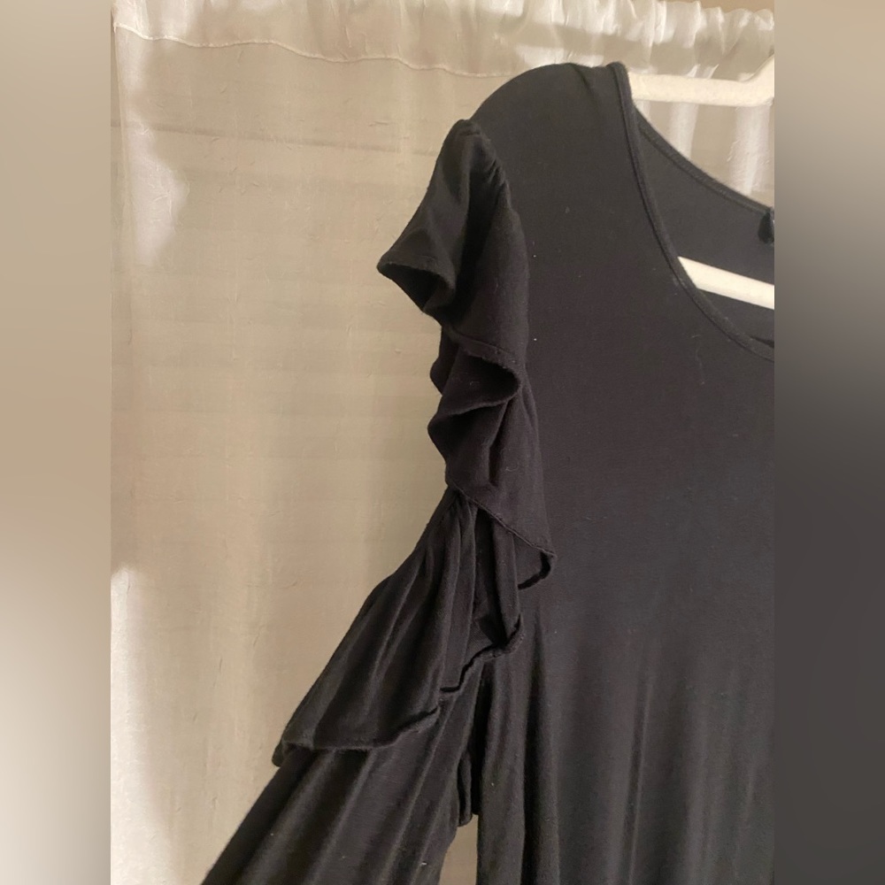 Karl Lagerfield Tall Cold Shoulder Top by Long Tall Sally